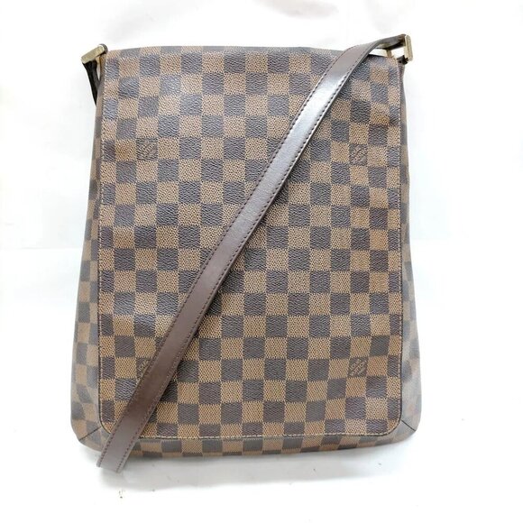 100% Authentic Louis Vuitton Musette Brown Damier Ebene Shoulder Bag